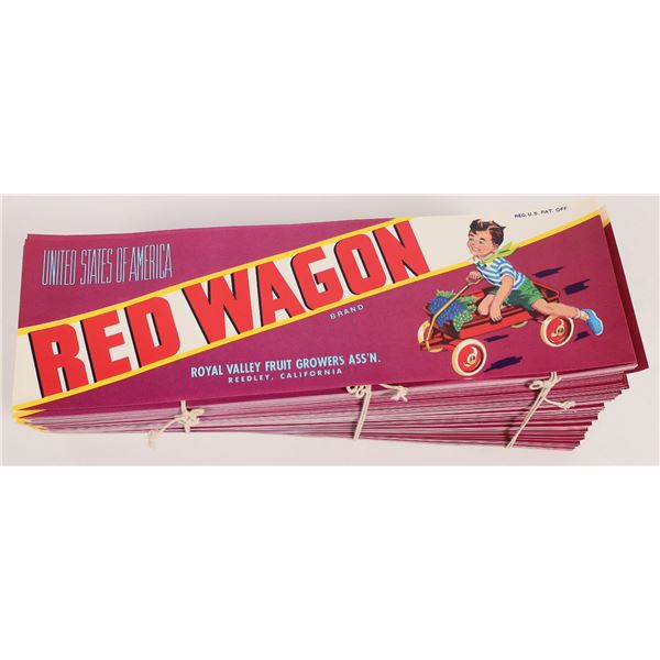 Red Wagon Fruit Labels ~980    [166456]