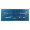 Image 1 : Golden Gate Bridge Blue Print in Frame    [167338]
