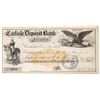 Image 1 : Carlisle Deposit Bank Check  1874  [171083]