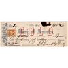 Image 1 : Bank of America Check, 1878    [159445]