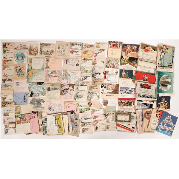 Vintage Greeting Card & Personal Name Card Collection (237)    [139478]