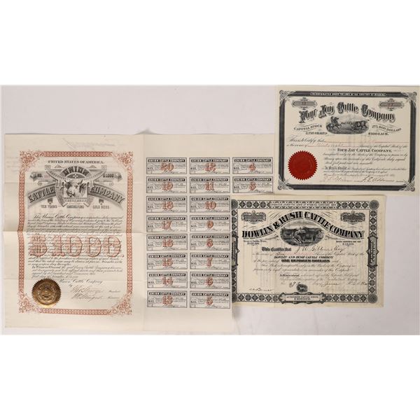 Western Cattle Companies, 2 Stock and 1 Bond    [173747]