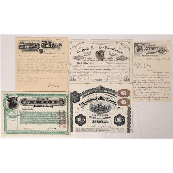 Western US Cattle Companies Ephemera Collection    [173746]