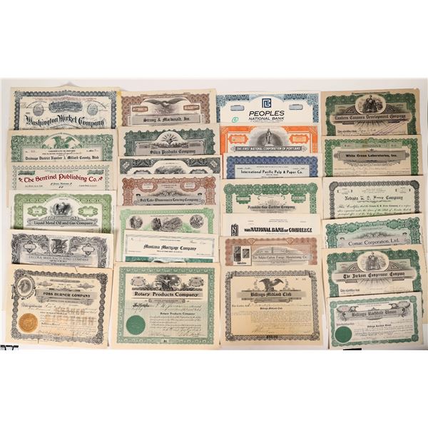 Western Stock Certificates (27)  1900s  [172047]