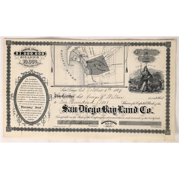 San Diego Bay Land Co. Stock    [173749]