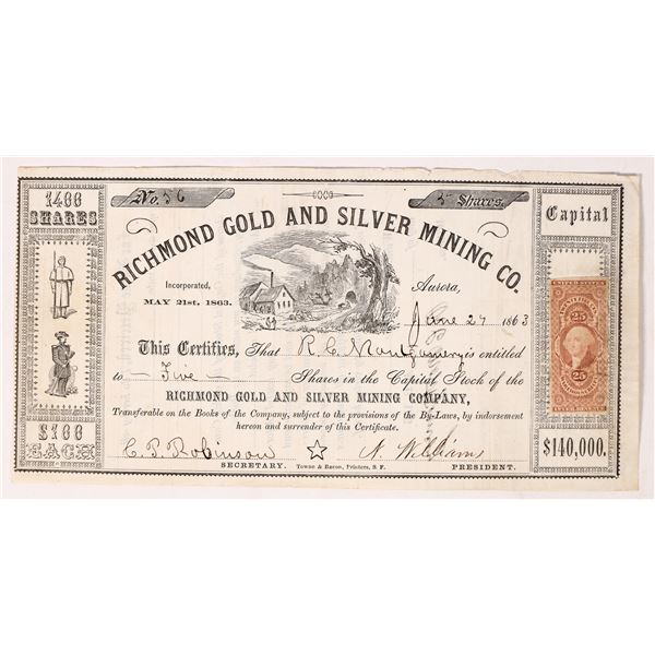 Richmond GS MC stock, 1863, Very Rare    [173452]