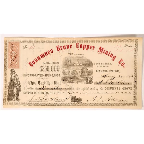 Cosumnes Grove Copper Mining Co., 1863    [175910]