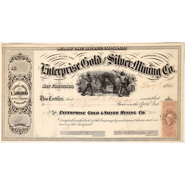 Enterprise Gold and Silver Mining Stock    [171540]