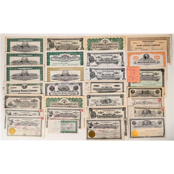 Idaho Mining Stock Assortment (25)  1900s  [172056]