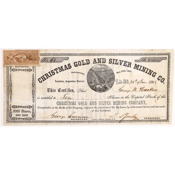 Christmas Gold and Silver MC Stock; Argentine MD  1863  [164766]