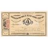Image 1 : Lexington Consolidated Gold & Silver Mining Co. Stock Certificate  1863  [166935]