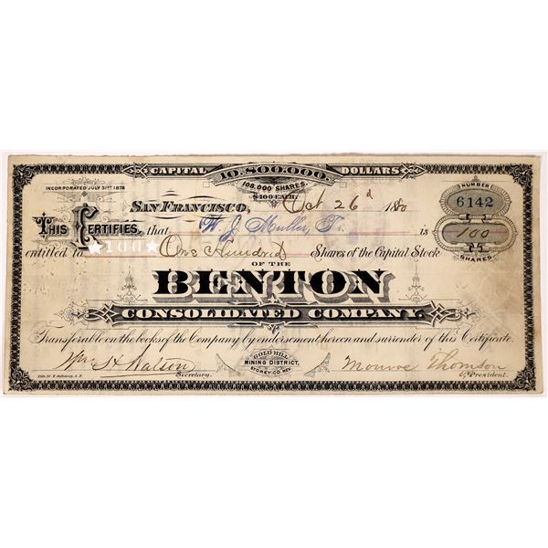 Benton Consolidated Company  1880  [163675]