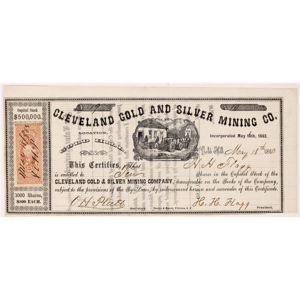 Cleveland Gold and Silver Mining Company, NV Territorial  1863  [163690]