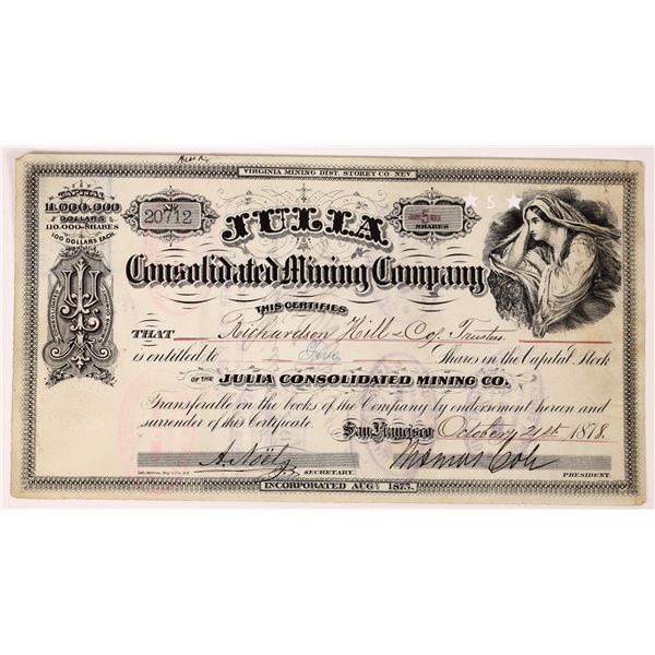 Julia Consolidated Mining Company  1878  [163592]