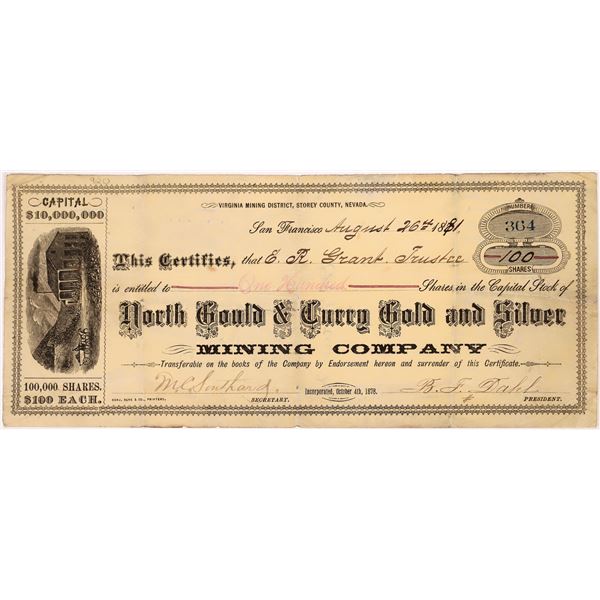 North Gould & Curry Gold and Silver Mining Company  1881  [163596]