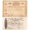 Image 1 : White Pine County Mine Stock Certificates (2)  1868 & 1871  [129704]