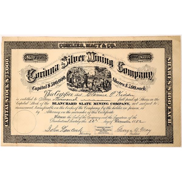 Lithographed Specimen stock certificate, rare, unique    [175866]