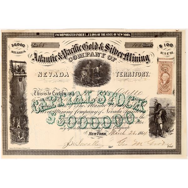 Atlantic & Pacific Gold & Silver Mining Company of Nevada Territory Stock    [172577]