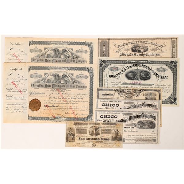 California & Nevada  Mining Stock Collection    [171494]