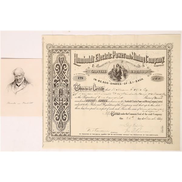 Humboldt Electric Power & MC Ltd., 1889, Stock     [175896]