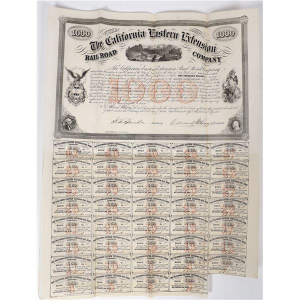 California Eastern Extension Railroad Company Bond, 1850s  1859  [155354]