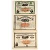 Image 1 : Railroad Stocks with Imprinted Revenues, 3 Different  1800s  [167587]