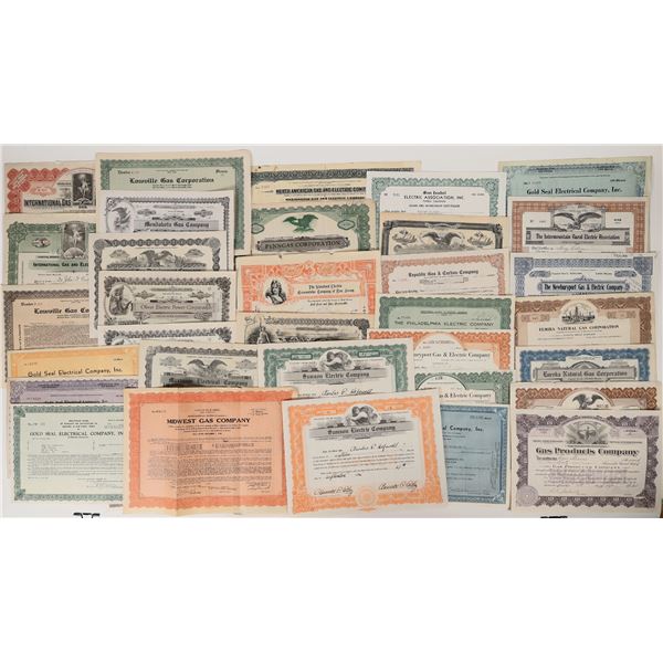 U.S. Utility Stock Certificates (39)  1900s  [172217]