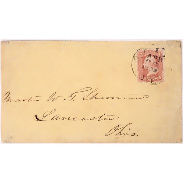 Postal Cover to Master W. T. Sherman April, 1862    [150524]