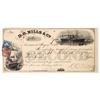 Image 1 : D. O. Mills 1863 Bank Check with Adhesive Revenue    [171089]