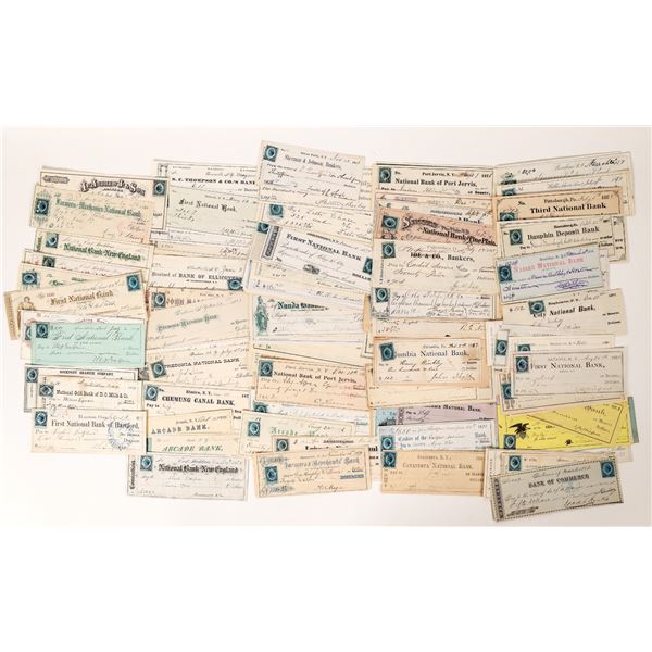 Scott R152 Adhesive Revenue Check Collection, 100    [172411]