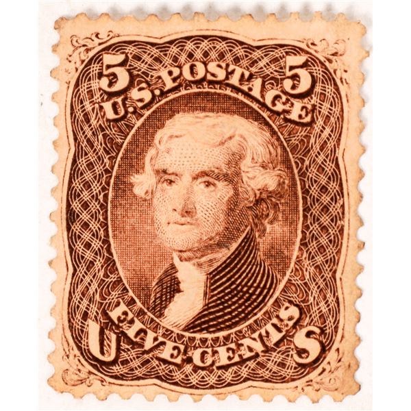 U. S. 1863 5c Jefferson Scott #76    [171369]