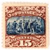 Image 1 : USA (Scott 119) 1869 COLUMBUS 15 Cent  BROWN & BLUE    [171351]