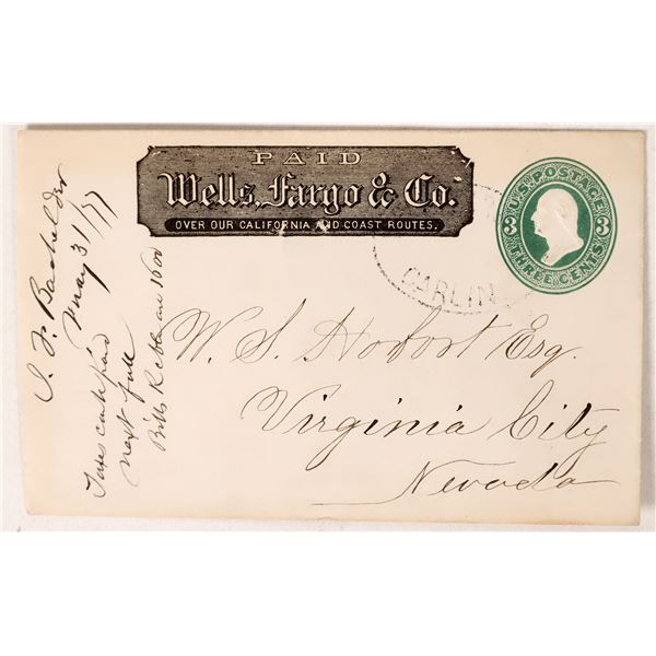 Wells, Fargo & Co. Postal Cover    [171101]