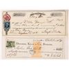 Image 1 : Checks, revenue stamps, NV, CA, Chas Vznay    [173948]