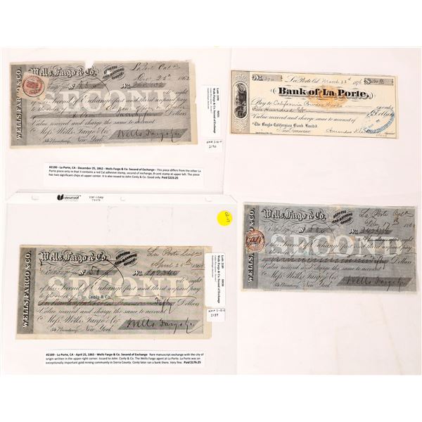 Checks, Wells Fargo & Co, Bank of La Porte, John Conly    [173944]