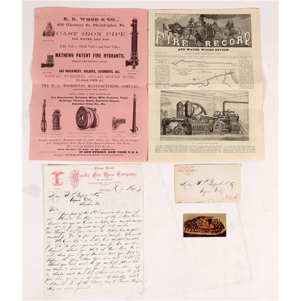 Montana Territory Fire Department Ephemera    [161565]