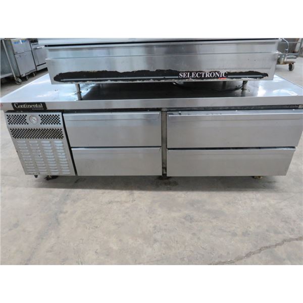 Continental 6' 4 Drawer Ref. Chef Base 40°