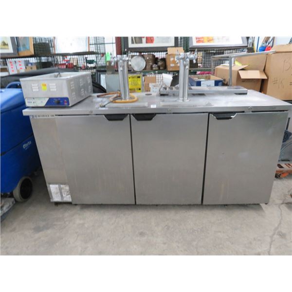 Bev Air S/S 6'  6 Keg Worktop Cooler 48°