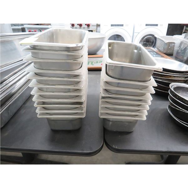 19-Third by 4"/6" Insert Pans - 19 X $