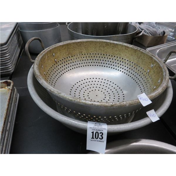 Large Colander and Mixing Bowl