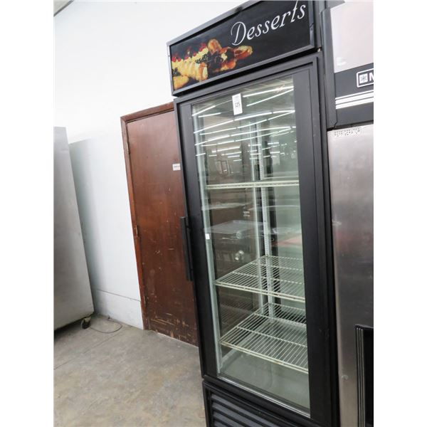 True Rolling Full Vision Single Door Ref. Dessert Merchandiser 35°