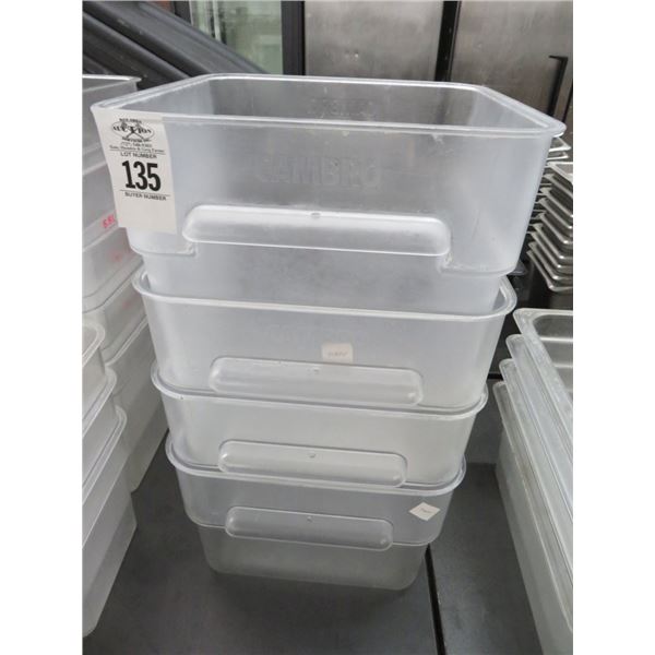 4-Cambro Square Buckets - 4 X $