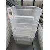 Image 1 : 4-Cambro Square Buckets - 4 X $