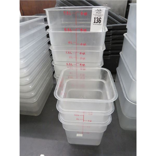 8-Cambro Measuring Bins - 8 X $