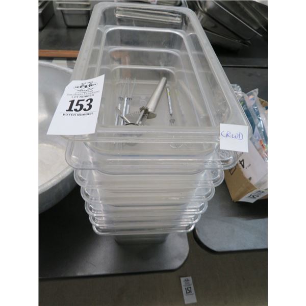 7-Cambro Third x 6" Insert Pans - 7 X $