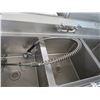 Image 2 : S/S 8'  3 Comp Sink w/Wand/Drainboards/Levels