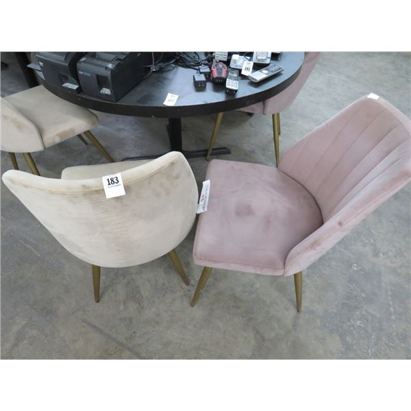 Velvet Dining Chairs - 4