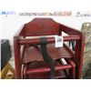 Image 2 : 4-Cherry High Chairs - 4 X $