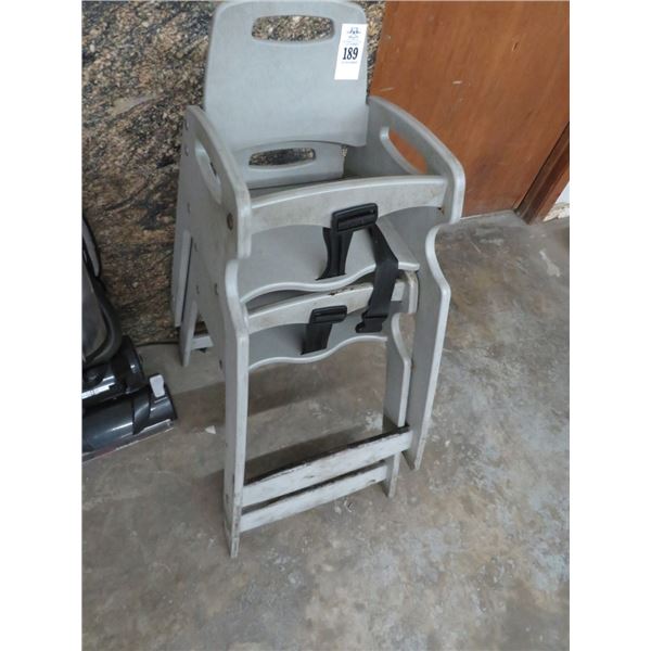 Grey High Chairs - Pair