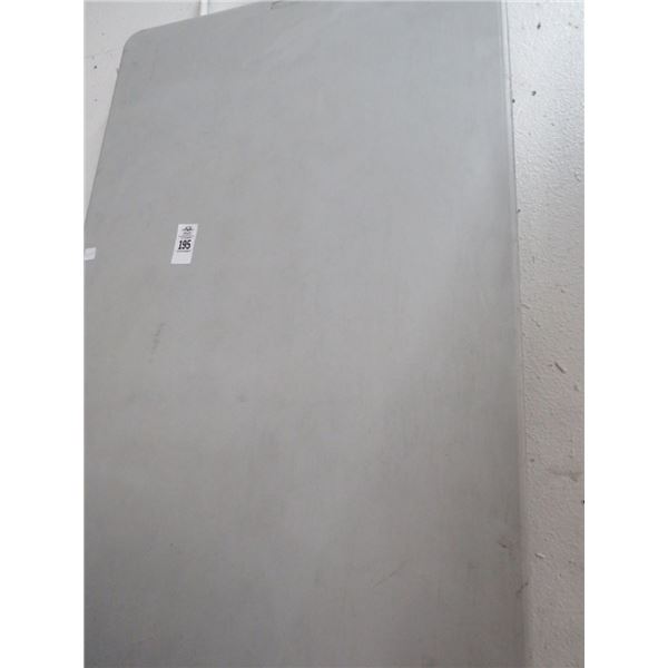 Grey Plastic 8' Folding Banquet Table